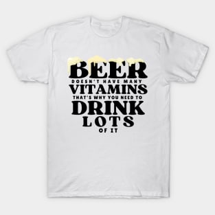 Beer Nutrition Facts T-Shirt